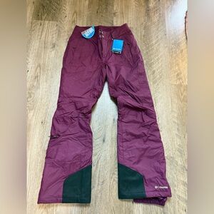 Columbia Women’s Bugaboo Burgundy Snow Pants NWT
